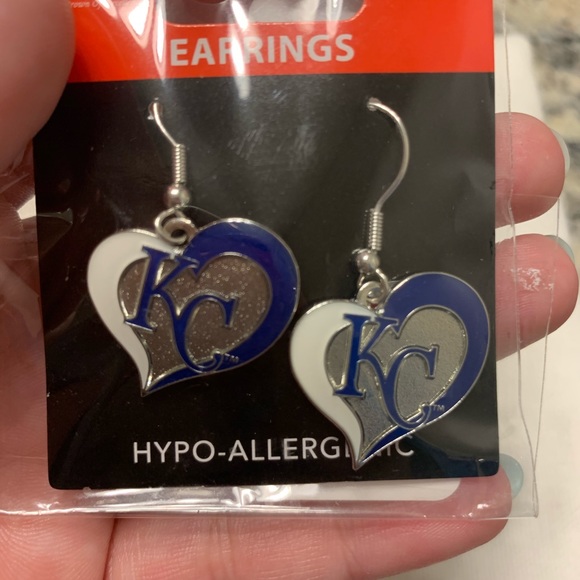 Kansas City Royals earrings - Picture 3 of 3